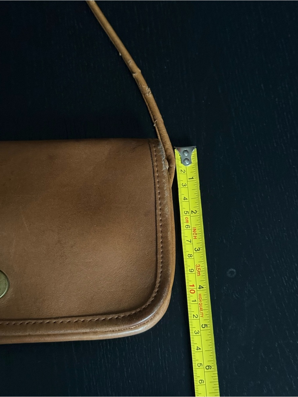 Vintage Coach Dinky Tan Bag - Picture 11 of 12